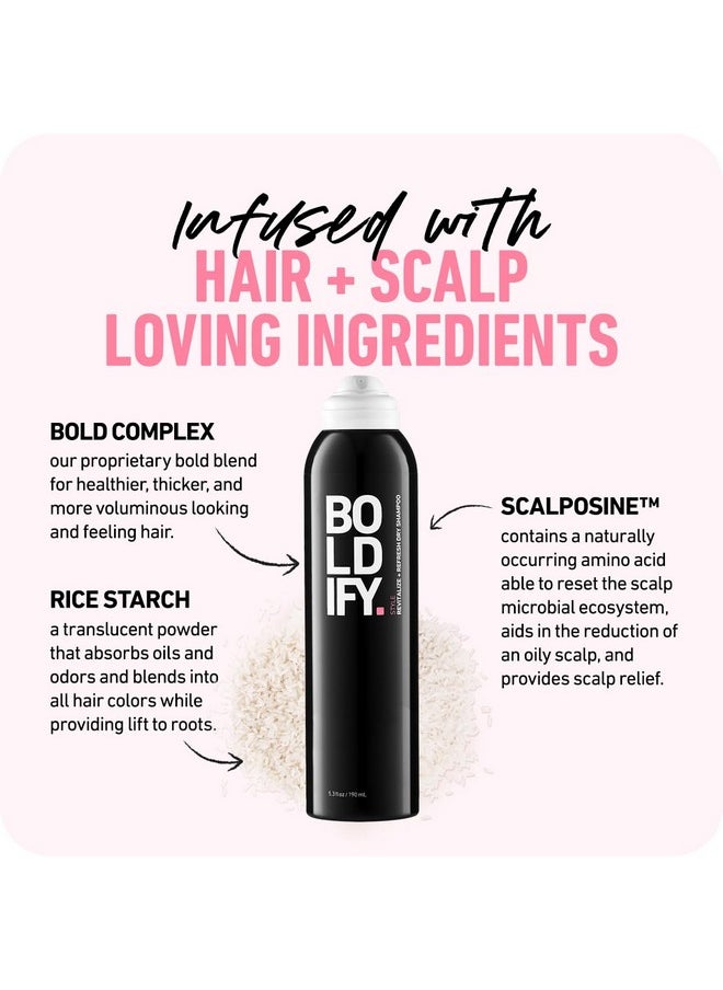 Dry Shampoo Spray For Women & Men - Revitalize & Refresh - Instantly Cleans, Volumizes & Balances Scalp, With Scalposine & Rice Starch - Invisible, Lightweight Formula For All Hair Types