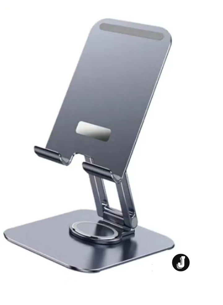 Rotatable Cellphone & Tablet Holder – Aluminum Alloy Desktop Phone Stand for Versatile Viewing