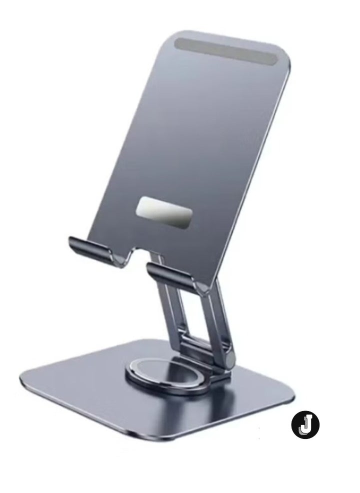 Rotatable Cellphone & Tablet Holder – Aluminum Alloy Desktop Phone Stand for Versatile Viewing