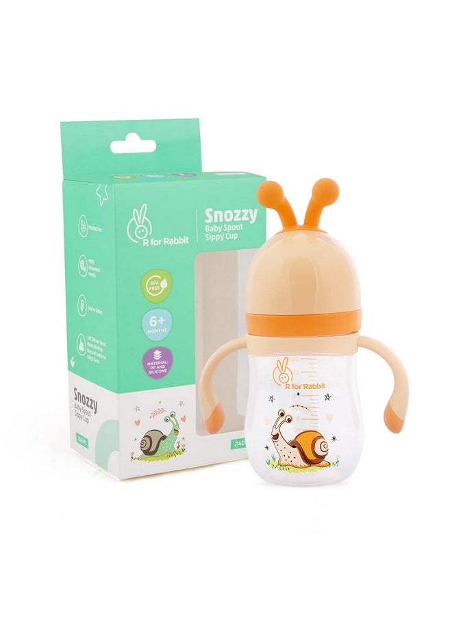 Snozzy Baby Spout Sippy Cup Bottle 240 Ml Soft Silicon Spout For Baby | Kids Of 6 Months +