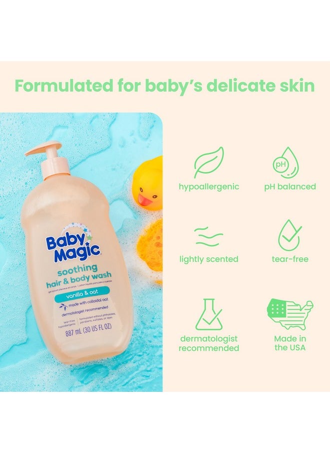 Soothing Hair & Body Wash, Vanilla & Oat, 30 Fl Oz