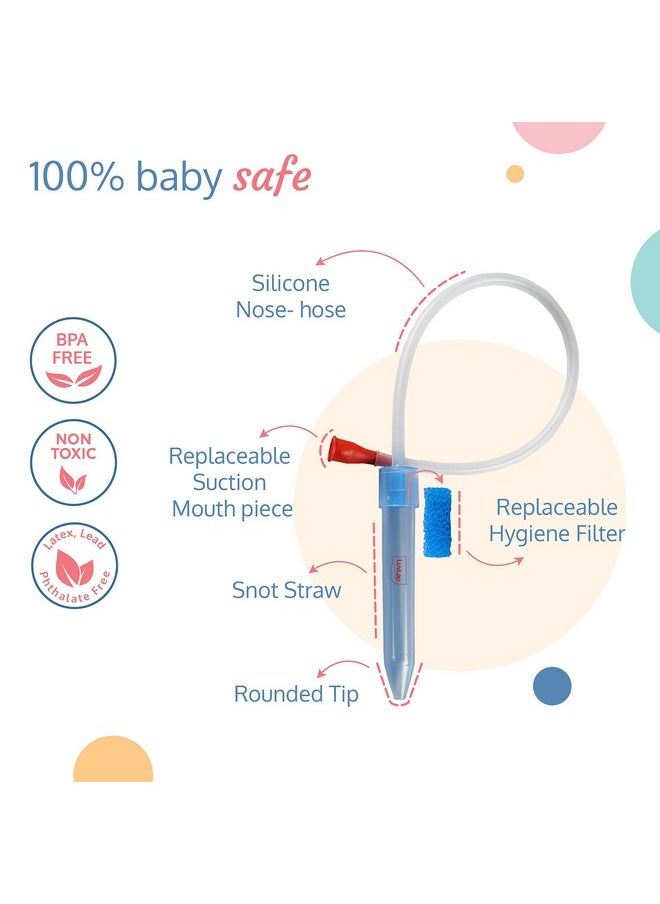 Baby Nasal Aspirator 0-5 Years With Snotsucker Mechanism (Blue)