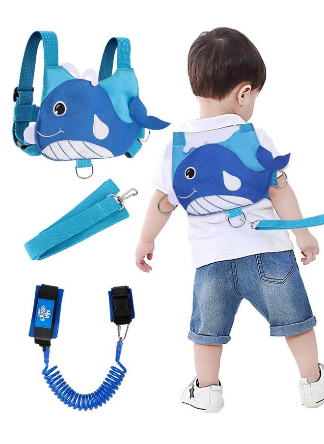 Toddler Leash For Walking, Baby Leashes For Toddlers 3-In-1, Kid Harness With Leash, Child Safety Leash Anti Lost Wrist Link (Whale)