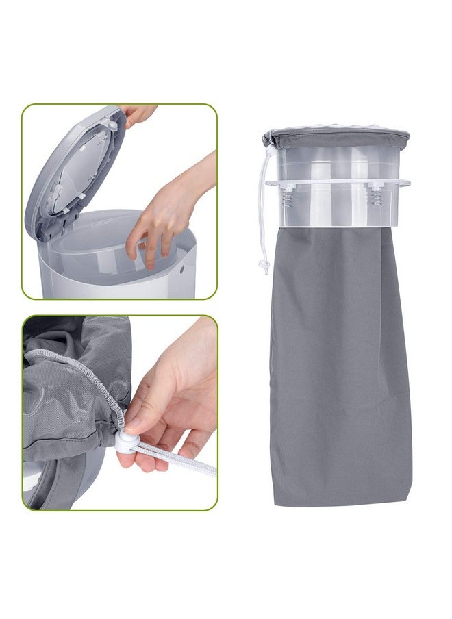 Pail Liner For Cloth Diaper(Pack Of 3), Reusable Diaper Pail Wet Bag With Drawstring, Fits For Dekor, Ubbi Diaper Pails, Gray +Gray Arrows +Black Arrows