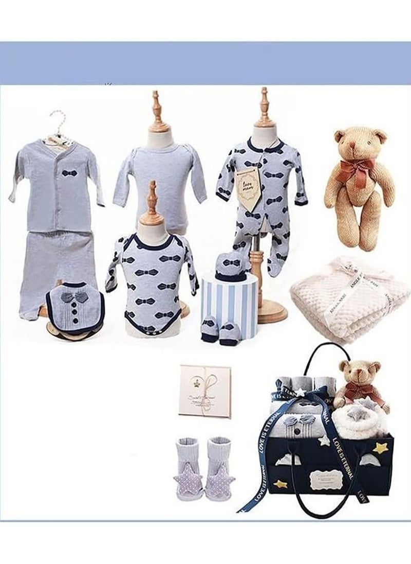 Newborn Baby Gifts Set Newborn Layette Gift Set Baby Girl Boy Gifts Premium Cotton Baby Clothes Accessories Set Fits Newborn to 3 Months