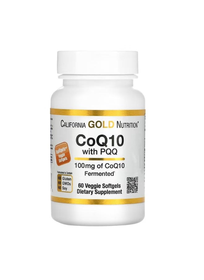 CoQ10 with PQQ 100 mg 60 Veggie Softgel