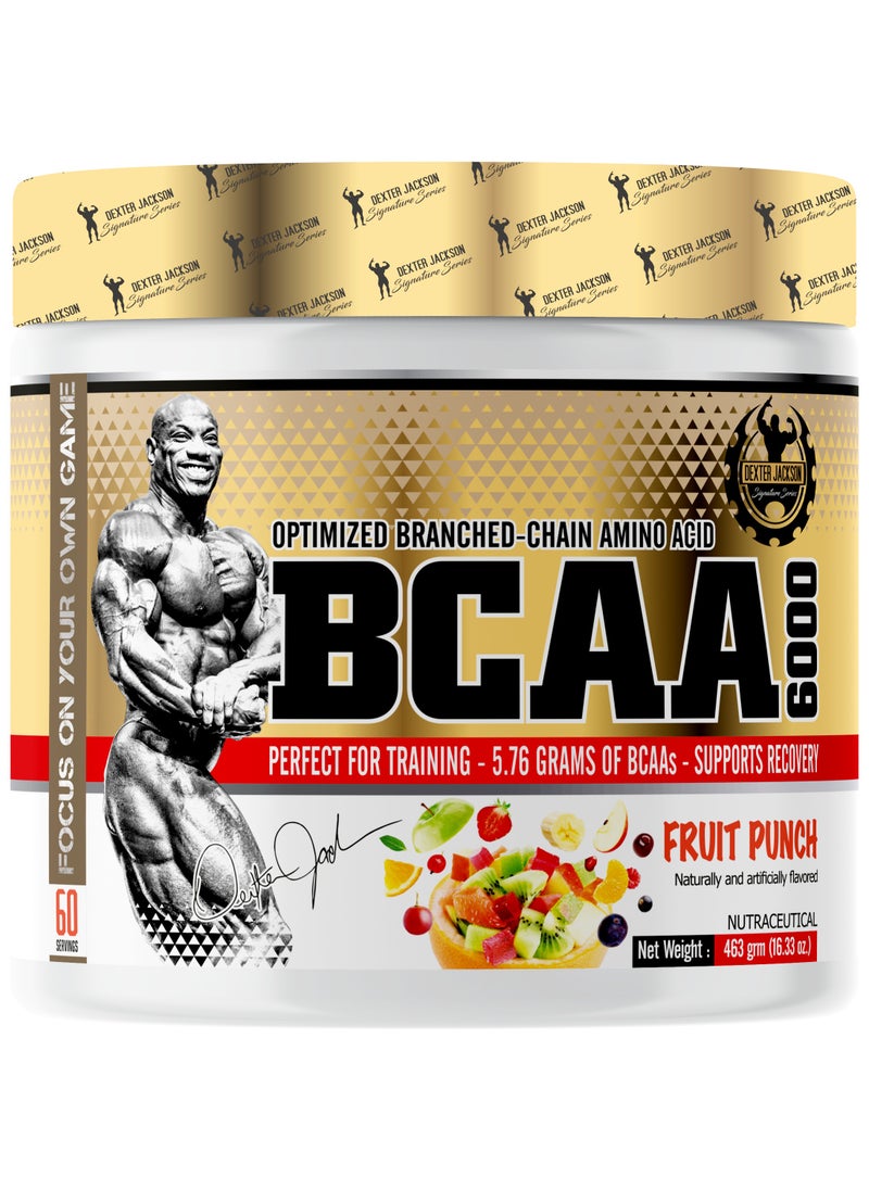 Gold Series BCAA 6000 - Boosts Muscle Recovery & Performance (Blue Raspberry, 60 Servings)