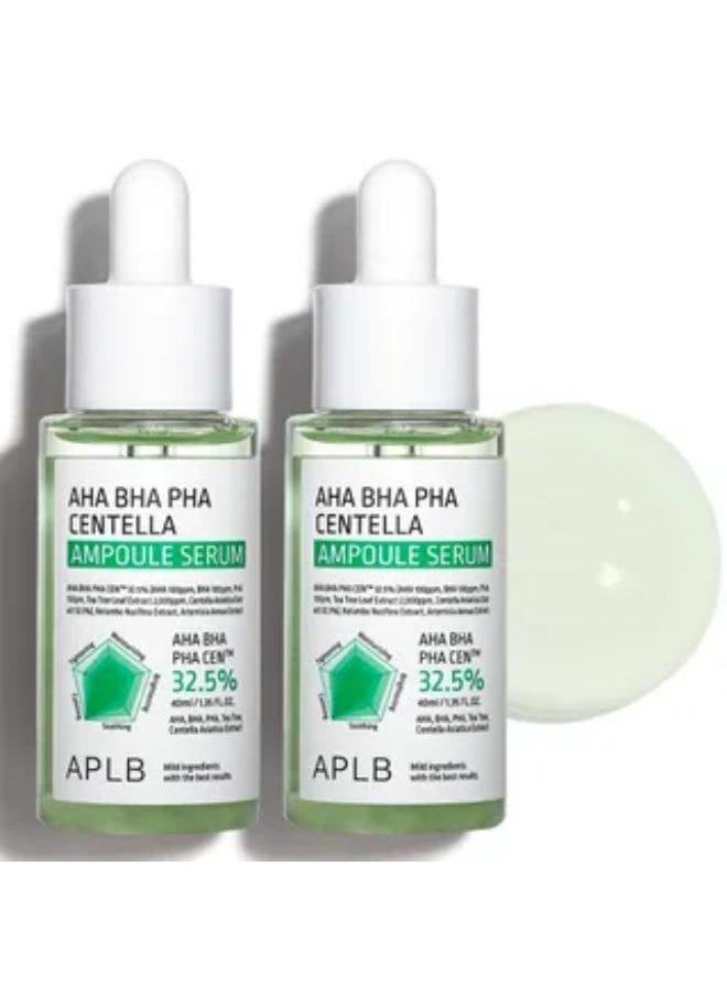 AHA BHA PHA Centella Ampoule Serum Set 2 pcs