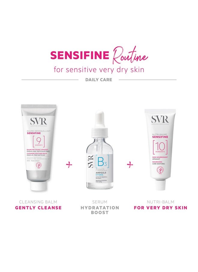 Sensifine Nutri Balm Nourishing Rich Face Cream With Shea Butter & Squalene For Sensitive, Very Dry Skin. 24Hr Soothing, Fragrance-Free Moisturizer, 1.3 Fl.Oz.