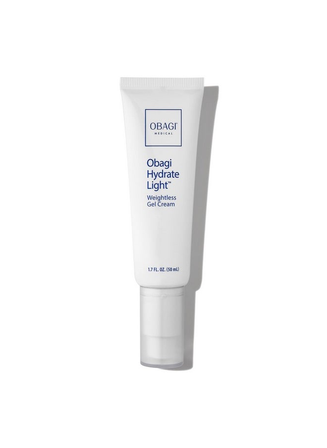 Obagi Hydrate Light Weightless Gel Cream - Lightweight Moisturizer For 24 Hour Hydration - Oil Free, Hypoallergenic & Suitable For All Skin Types - 1.7 Oz