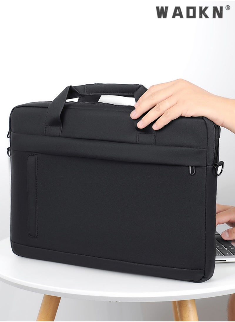 15.6 Inch Laptop Bag Lightweight Computer Bag Travel Business Briefcase Water Resistance Shoulder Messenger Bag Business Briefcase College 14-15.6 Inch Laptop Carrier for Men and Women Work Office