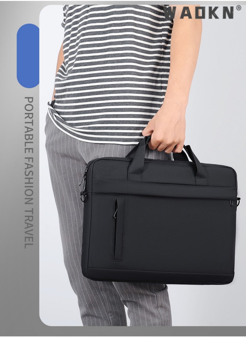 15.6 Inch Laptop Bag Lightweight Computer Bag Travel Business Briefcase Water Resistance Shoulder Messenger Bag Business Briefcase College 14-15.6 Inch Laptop Carrier for Men and Women Work Office