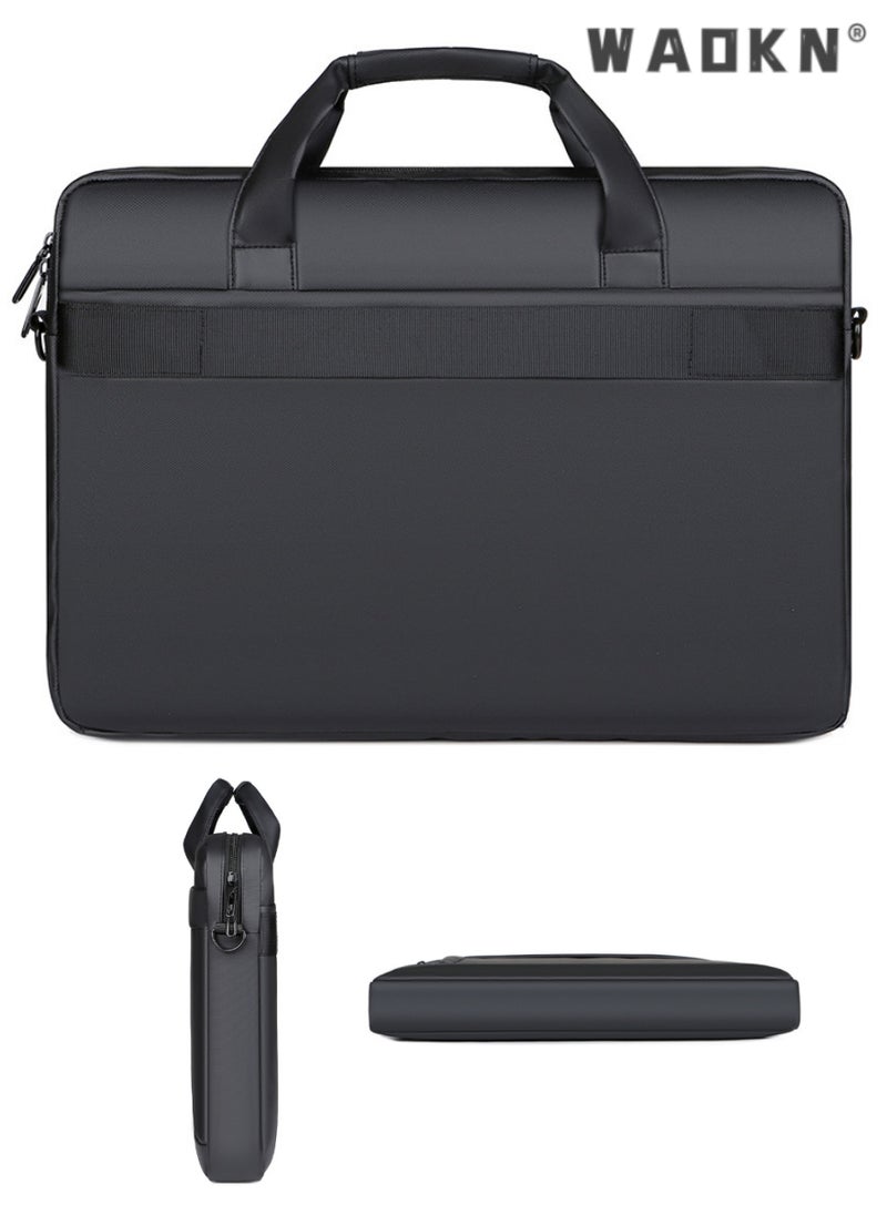 15.6 Inch Laptop Bag Lightweight Computer Bag Travel Business Briefcase Water Resistance Shoulder Messenger Bag Business Briefcase College 14-15.6 Inch Laptop Carrier for Men and Women Work Office