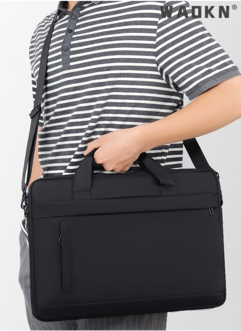 15.6 Inch Laptop Bag Lightweight Computer Bag Travel Business Briefcase Water Resistance Shoulder Messenger Bag Business Briefcase College 14-15.6 Inch Laptop Carrier for Men and Women Work Office