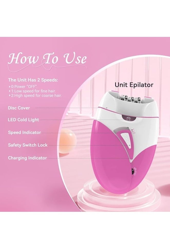 Electric Female Rechargeable  Epilator For Women Facial Full Body Hair Remover Bikini Underarms Hair Removal Legs