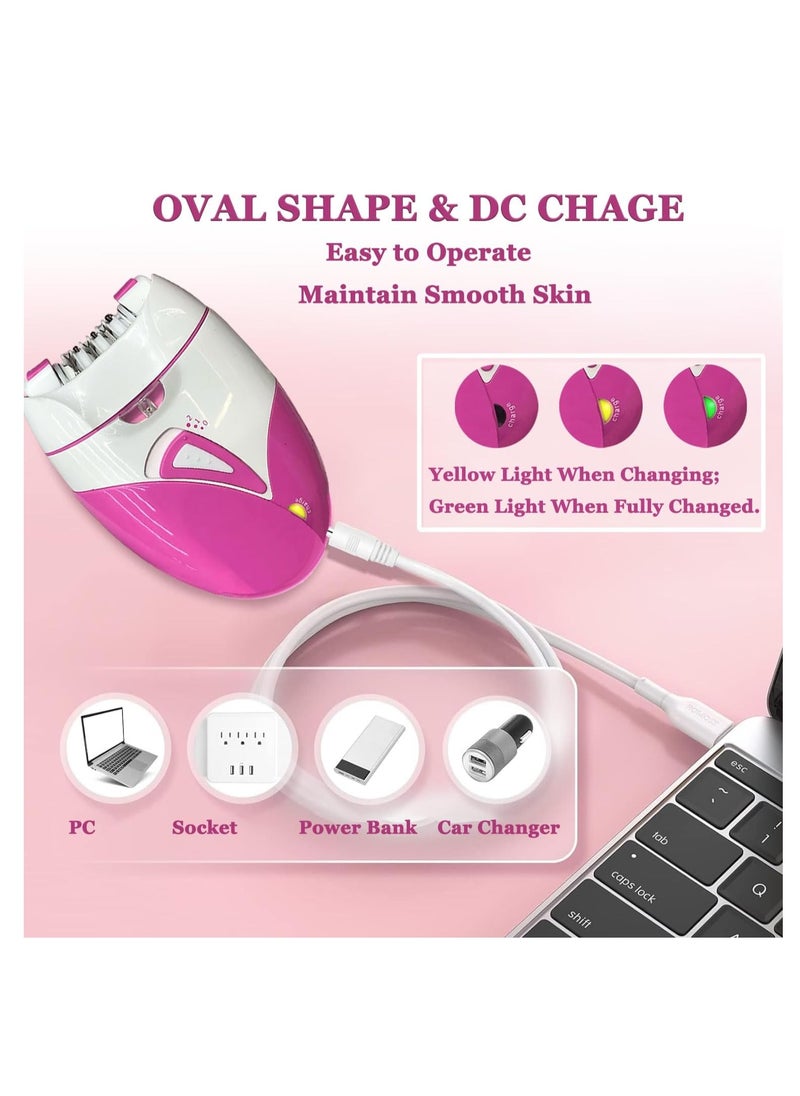 Electric Female Rechargeable  Epilator For Women Facial Full Body Hair Remover Bikini Underarms Hair Removal Legs