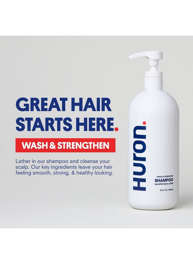 Men'S Shampoo - Fresh Scent Mens Daily Shampoo Keeps Hair Full & Strong - Nourishing Shampoo For Men'S Hair With Argan Oil & Vitamins E And B7-32Oz