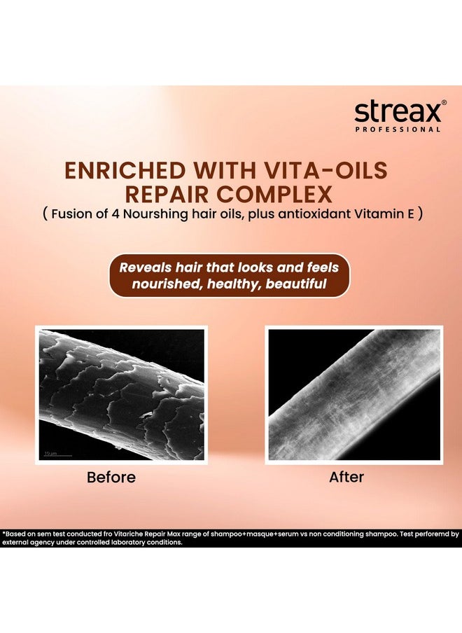 Vitariche Care Repair Max Hair Serum For Women & Men- Intensive Repair & Rejuvenation For Dry & Damaged Hair -Gives Nourished & Healthier Hair - Hair Growth Serum For Men - 100Ml