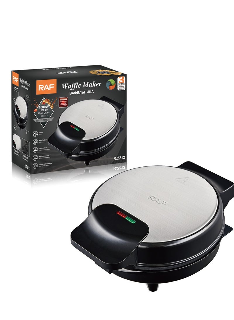 Electric Heart Waffle Maker,1000W Waffle Machine,Non Stick Plates & Adjustable Temperature Control,Double-Sided Heating Makes 5 Heart Shaped Waffles,R.2212
