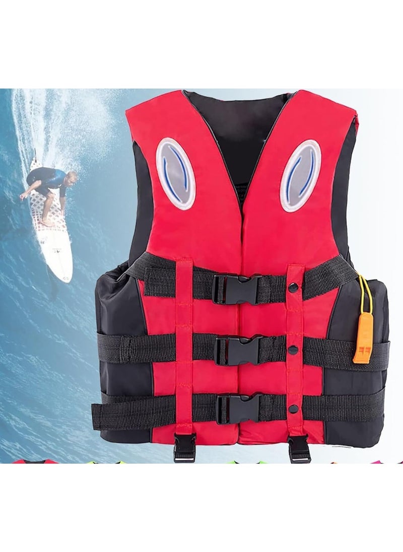 Swimming vest for Water Sports Jet Ski Yacht For Kids Size Medium 5 to 20 Kg 5 to 15 Years Old. (Red)