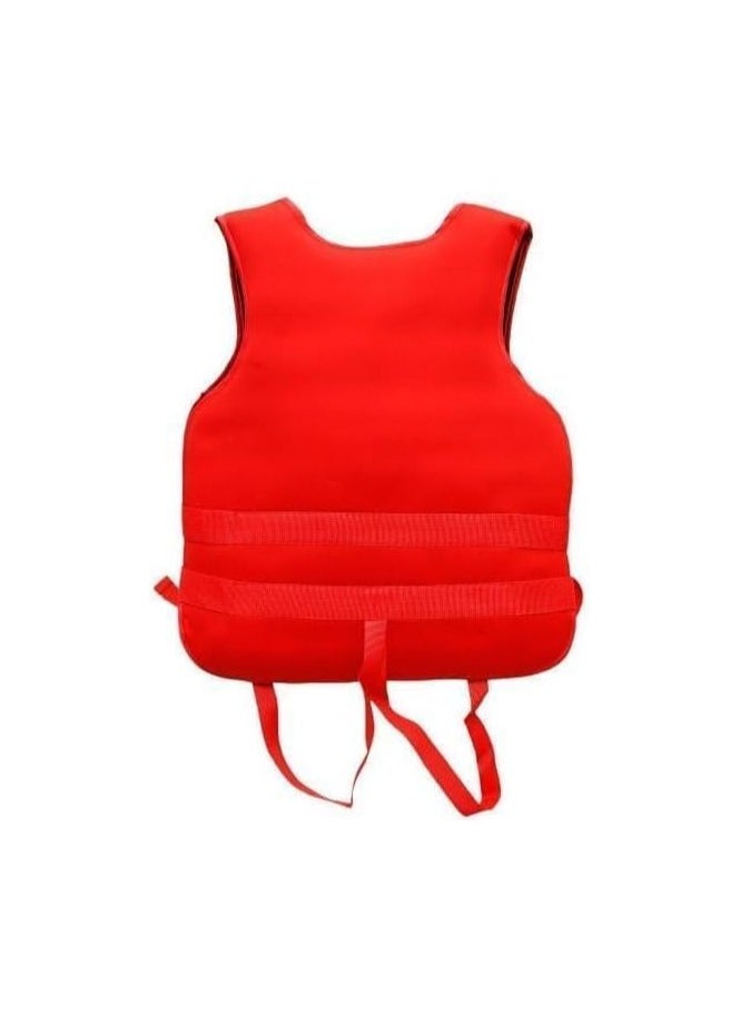 Super Soft Swimming vest Size Large 60 to 75 KG (Red)