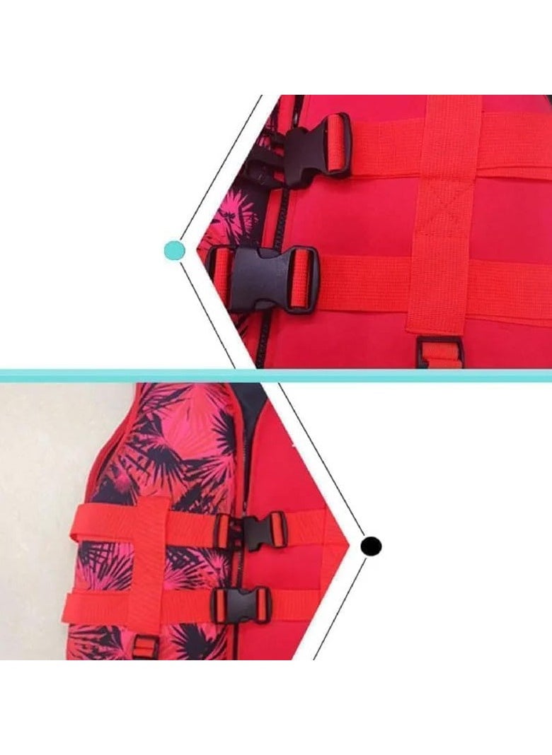 Super Soft Swimming vest Size Large 60 to 75 KG (Red)