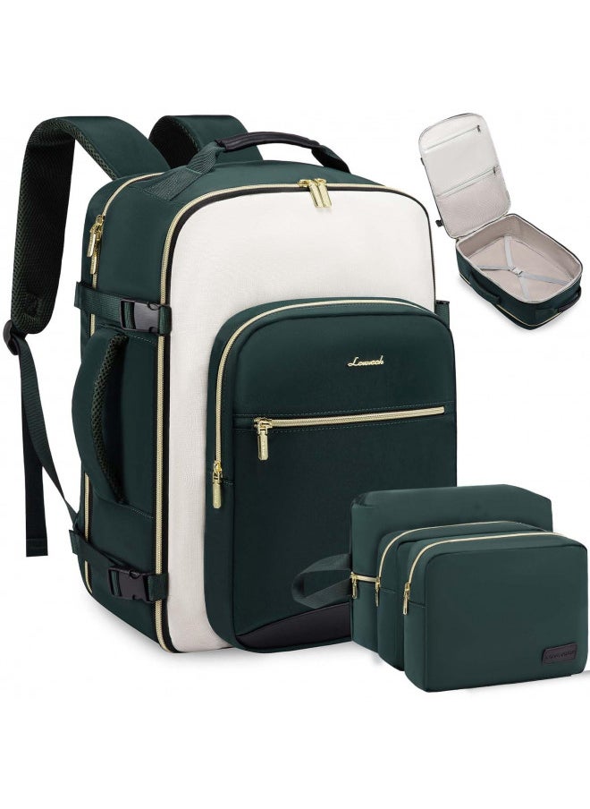 LOVEVOOK Large Travel Backpack for Women & Men, Carry on Backpack Airline Approved, TSA Personal Item Travel Bag fits 17