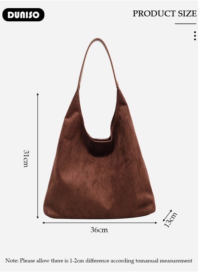 Women's Shoulder Tote Bag Faux Leather Handbag for Women Large Capacity Messenger Bag, Fashionable Travel Shoulder Bag for Ladies Girls College Students