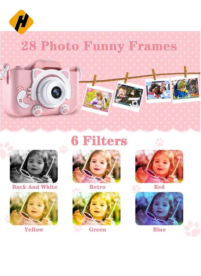 Kids Camera - 1080P HD Selfie Digital Video Camera for Boys and Girls (Ages 3-12)