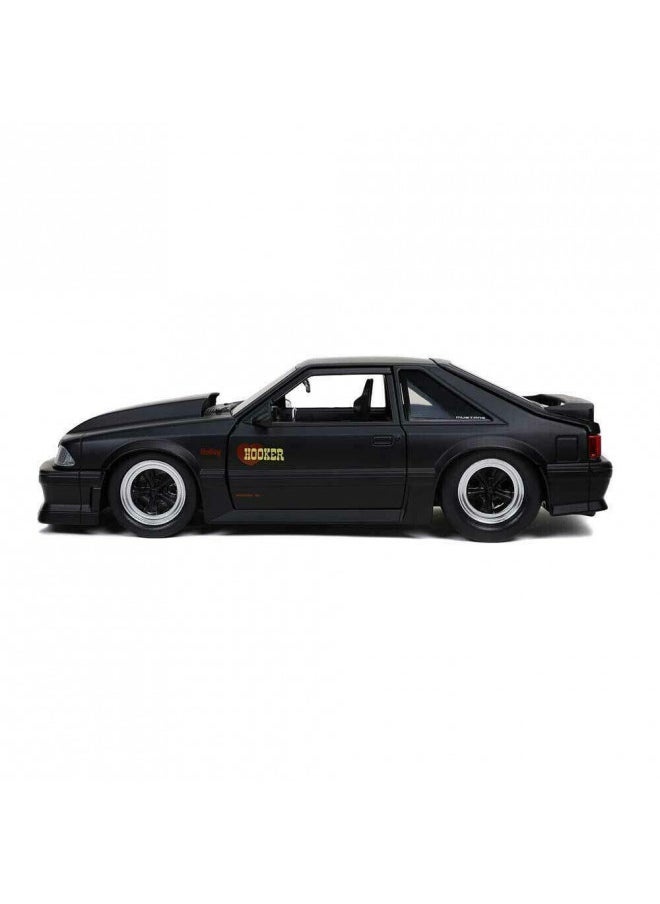 Jada Toys Bigtime Muscle 1:24 1989 Ford Mustang GT Die-cast Car Black, Toys for Kids and Adults