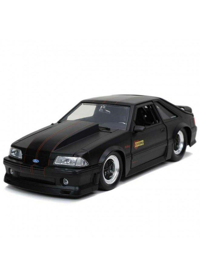 Jada Toys Bigtime Muscle 1:24 1989 Ford Mustang GT Die-cast Car Black, Toys for Kids and Adults