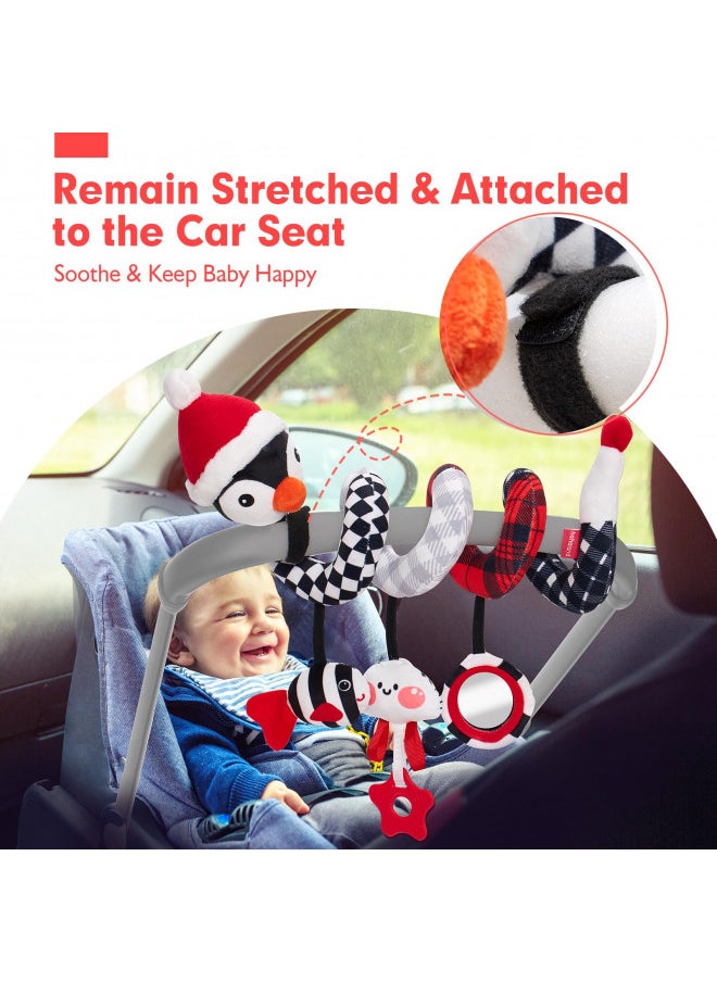 hahaland Car Seat Baby Toys 0-3 Months Developmental Carseat Toys for Infants 0-6 Months Stroller Baby Toys 6 to 12 Months Infant Toys for Ages 0-2 Baby Girl Gifts Travel Toys 0-6 Months