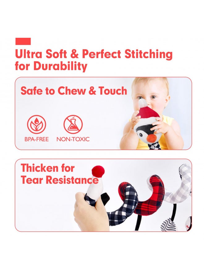 hahaland Car Seat Baby Toys 0-3 Months Developmental Carseat Toys for Infants 0-6 Months Stroller Baby Toys 6 to 12 Months Infant Toys for Ages 0-2 Baby Girl Gifts Travel Toys 0-6 Months