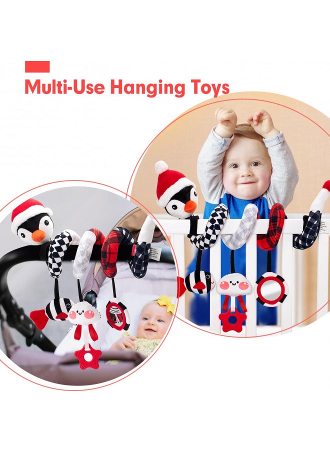 hahaland Car Seat Baby Toys 0-3 Months Developmental Carseat Toys for Infants 0-6 Months Stroller Baby Toys 6 to 12 Months Infant Toys for Ages 0-2 Baby Girl Gifts Travel Toys 0-6 Months