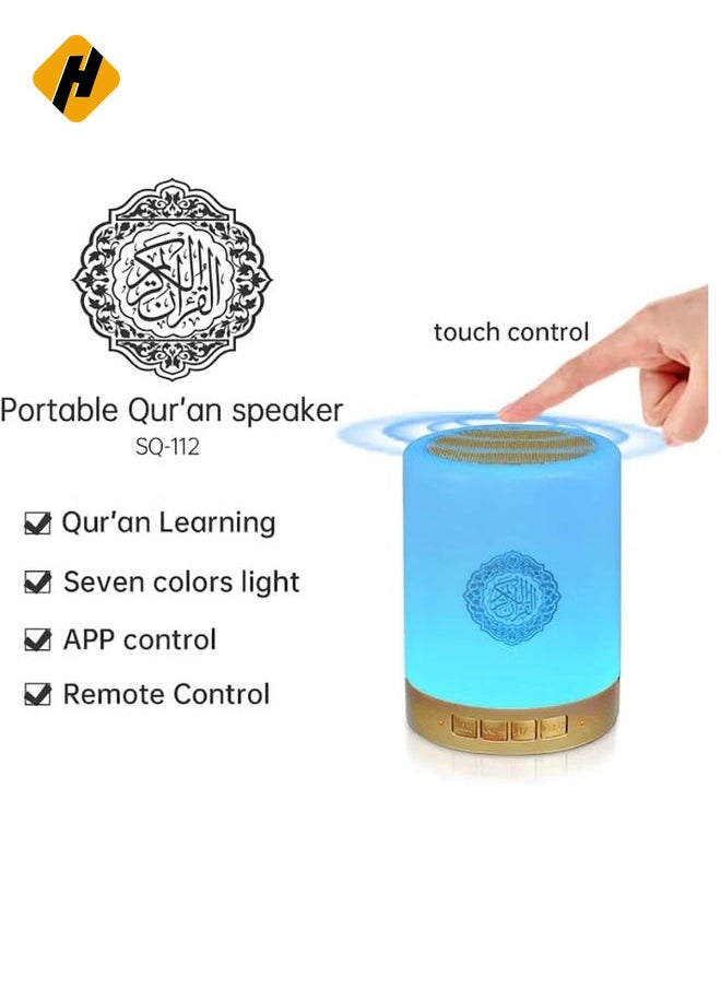 ELTERAZONE Bluetooth Quran speaker with mobile APP control and remote control, Quran Recitations and MP3, AZAN，FM Broadcast,Full Recitations of Famous Imams and Quran Translation in Many Languages