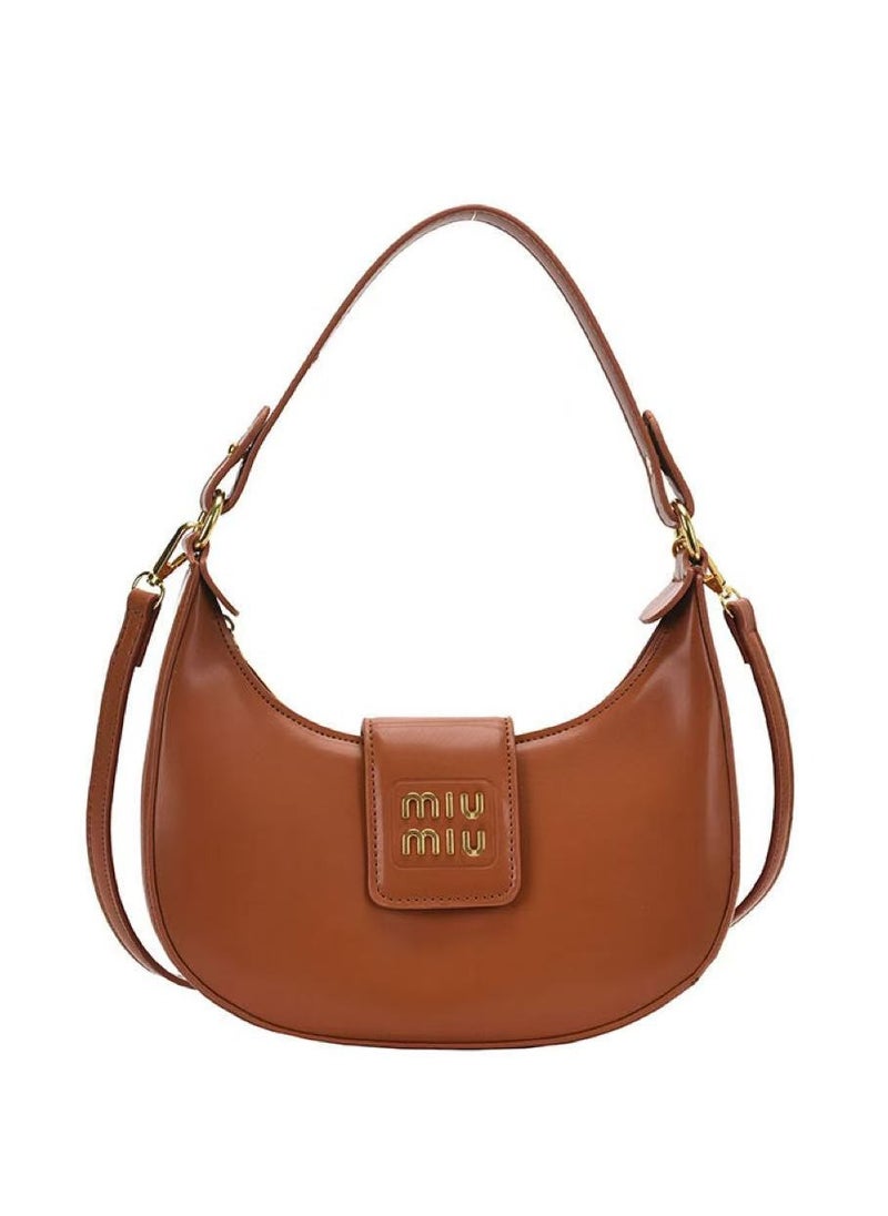 MIU Leather hobo bag shoulder