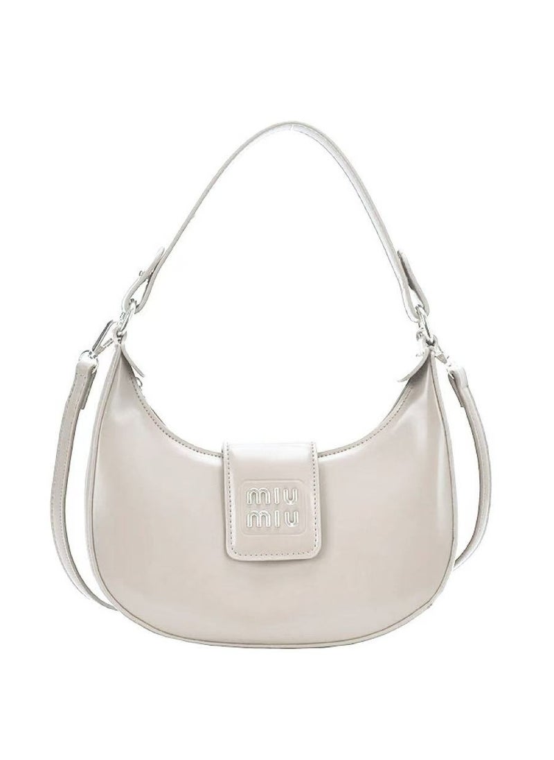 MIU Leather hobo bag shoulder