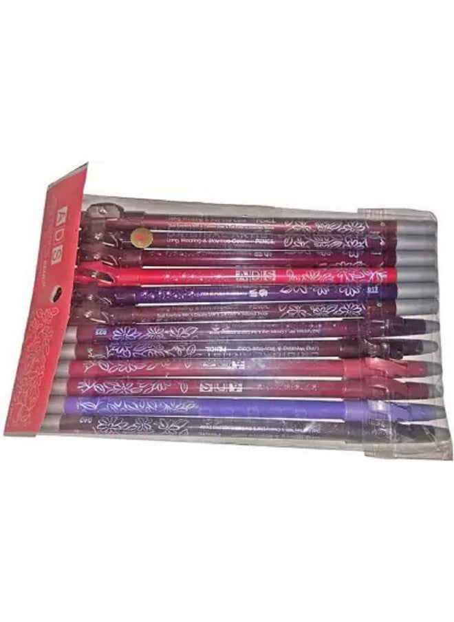 Lip Liner Pencil, Matte Finish - Multicolor