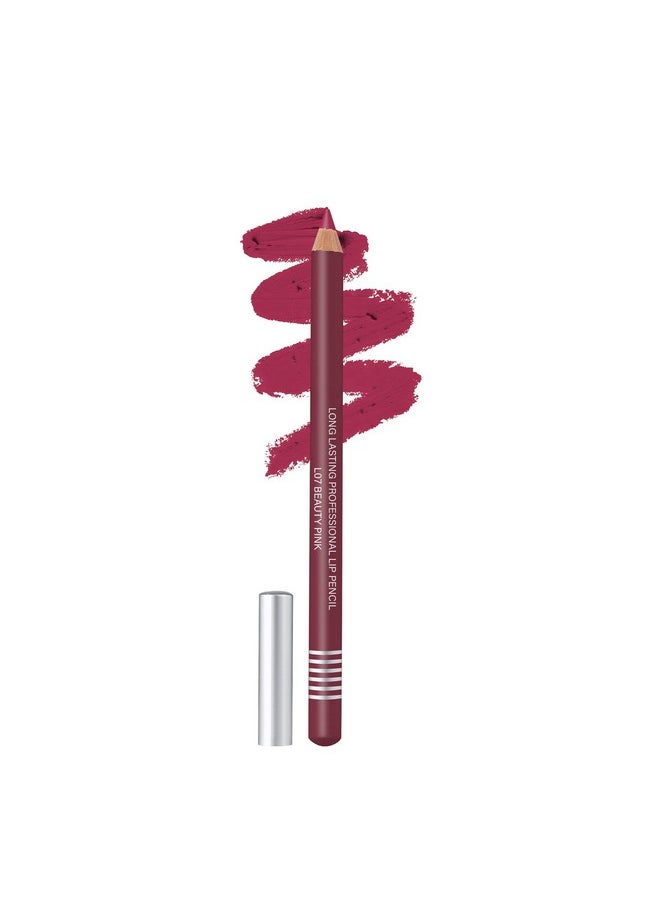 Matte Lip Liner Pencil | Non Transfer Lip Liner For Professional Makeup | Lip Liner Pencil Waterproof (L-07, Beauty Pink)