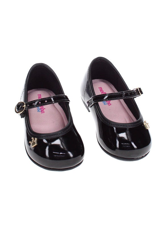 Molekinha Infant Girls Ballerinas Black | Made In Brazil