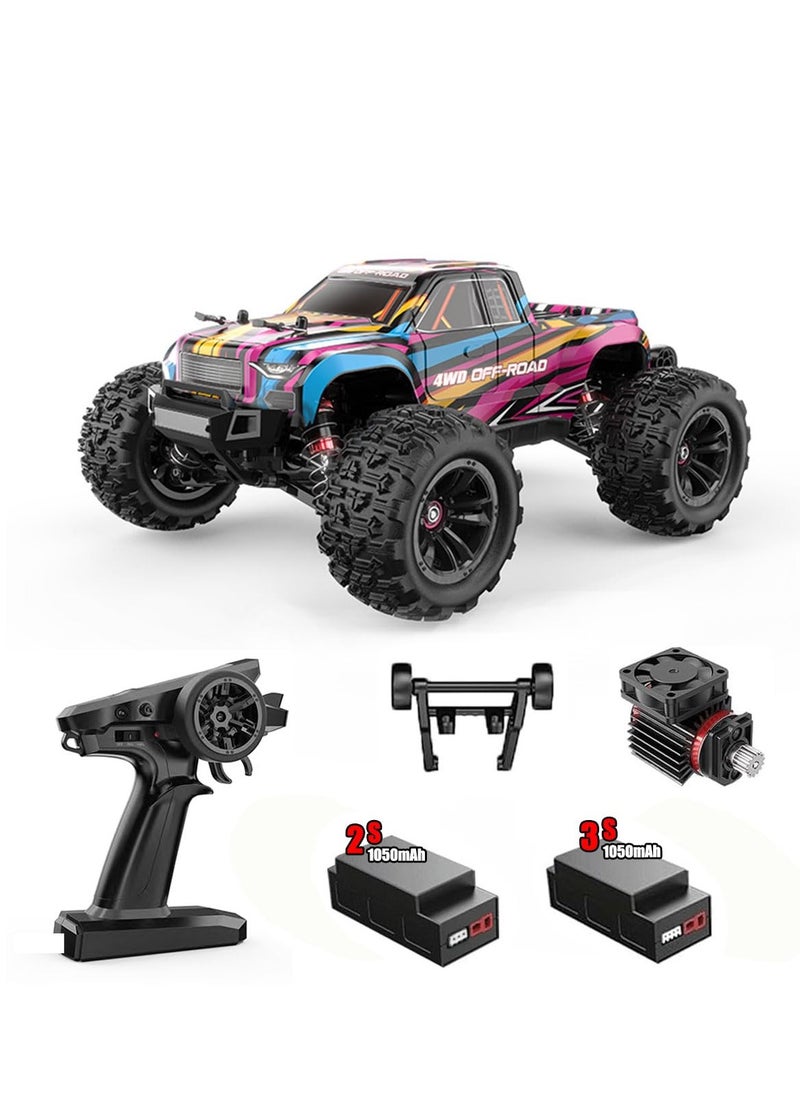 Brushless Rc Hobby Gradetruck 1:16 Scale Radio Controlled Off-Roader Electronic Monster Rtr All Terrain Pink