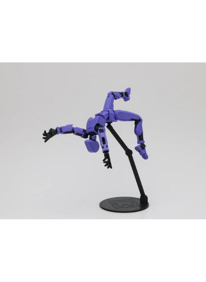 T13 Action Figures Fidget Dummy 13 - Simple Display Stand 3D Printed (Black Pla)