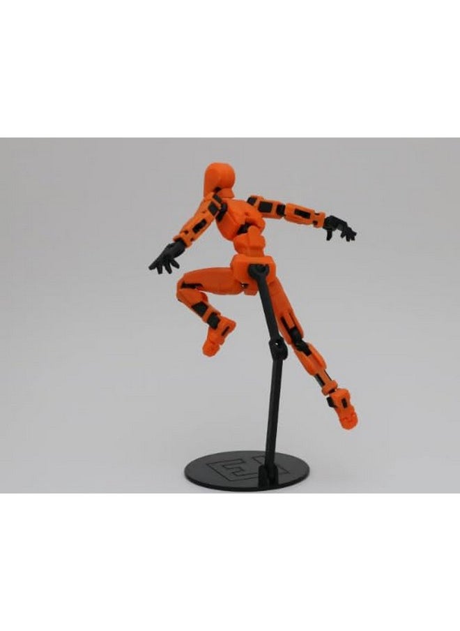 T13 Action Figures Fidget Dummy 13 - Simple Display Stand 3D Printed (Black Pla)