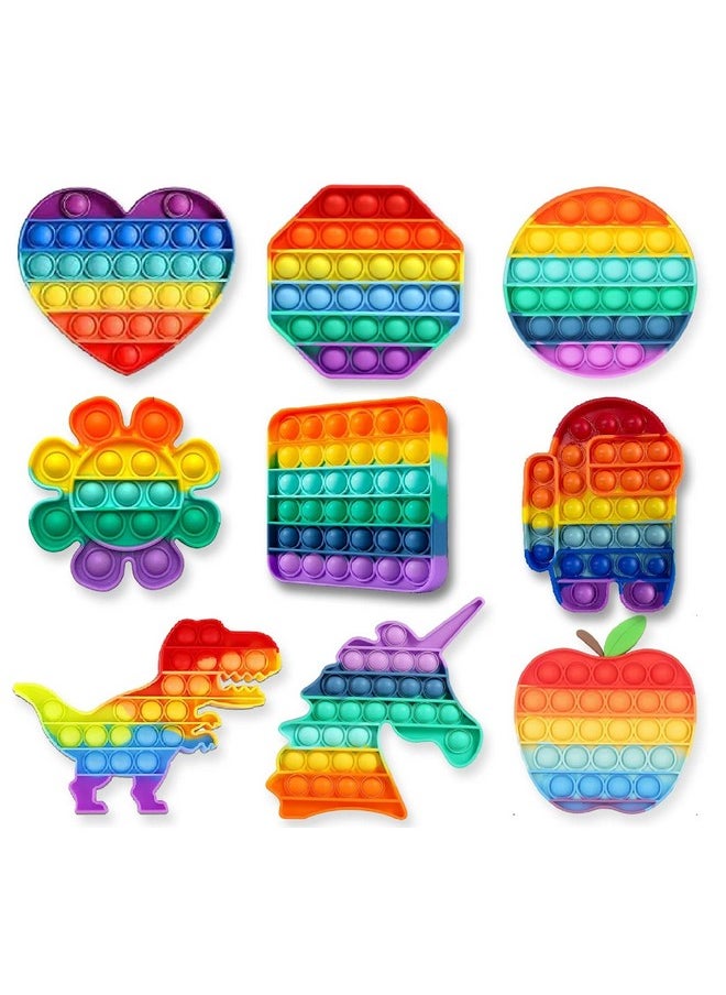 Organix Pop It Toy, Pop It Fidget Toy Set Popit Game Stress Relief For Adults, Pop Its Pop It Set Gifts For Girls, Boys, Kids Adults, Poppet For Kids, Pop Up Poppits Toy (Assorted Any 4 Pop Up Toys)
