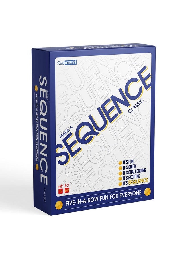 Sequence Board Game | Make 5 In A Series Card Game | Board Game For All Ages,Multicolor