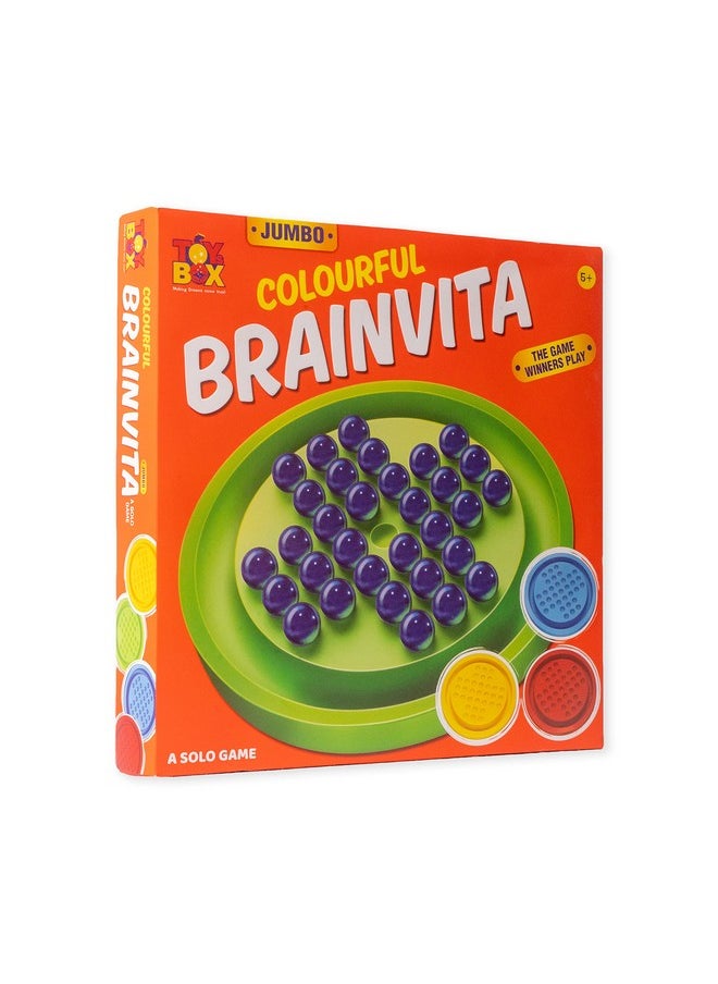 Toysbox Jumbo Brainvita Game, Multicolour