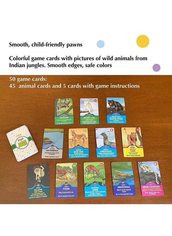 Animal Buddy - Indian Jungle Discovery Game - Play & Learn Kids Board Game -Fantastic Introduction For 4+ Year Olds- Fully Made In India (2 Players)