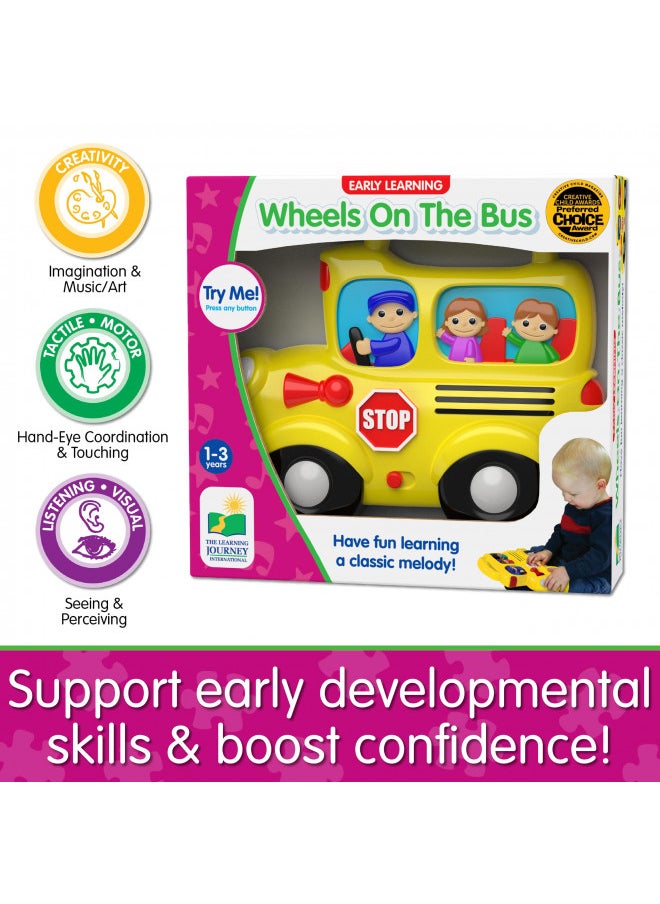 The Learning Journey Early Learning - Wheels On the Bus - Baby & Toddler Toys & Gifts for Boys & Girls Ages 12 months and Up - Award Winning Toy