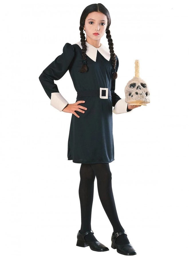 Addams Family Child's Wednesday Addams Costume, Medium, Black/White