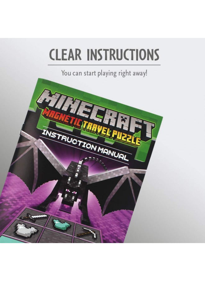 ThinkFun Minecraft Magnetic Travel Puzzle Logic Game & STEM Toy For Kids Ages 8 & Up